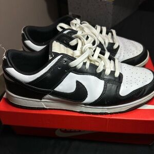 USED panda dunks size 12 white and black laces included